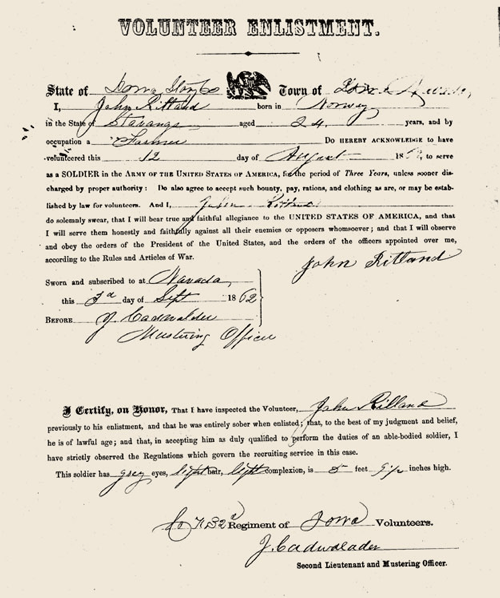 Enlistment Paper